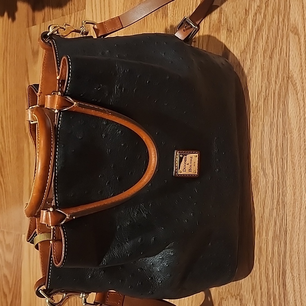 Dooney & Bourke Black and Tan Women's Bag